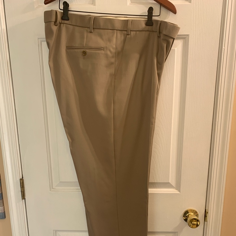 Charles Tyrwhitt Men's Wool Khaki Dress Pants 40x32